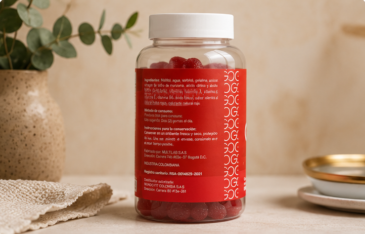 2 GOMAS VINAGRE DE MANZANA + ENVÍO GRATIS