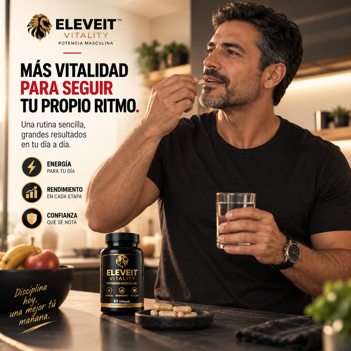 ELEVEIT™ Vitality: Potencia masculina para volver a sentirte como antes