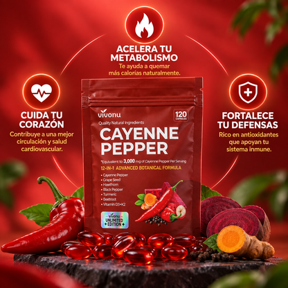 Cayenne Pepper: fórmula botánica con 10 ingredientes