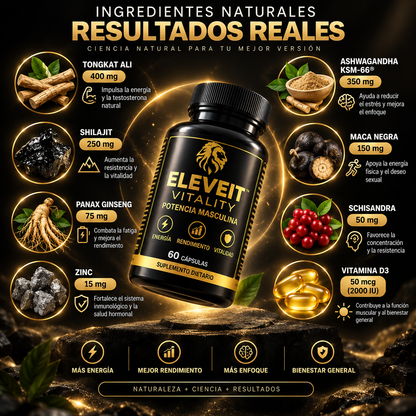 ELEVEIT™ Vitality: Potencia masculina para volver a sentirte como antes