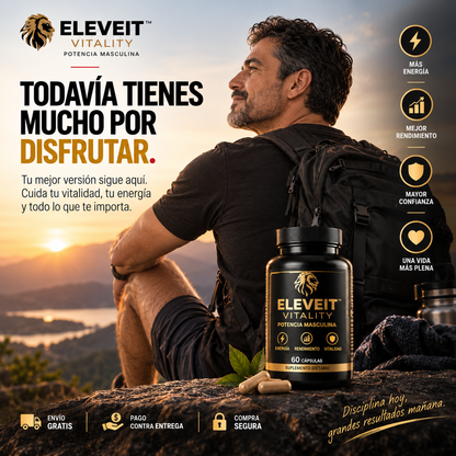 ELEVEIT™ Vitality: Potencia masculina para volver a sentirte como antes